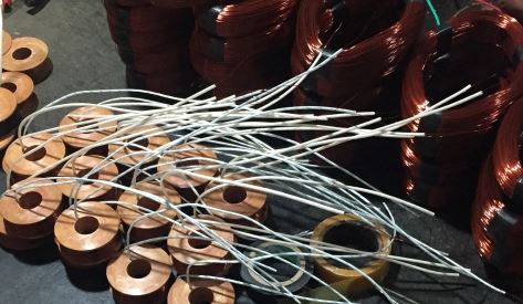 Electromagnetic flowmeter copper coil